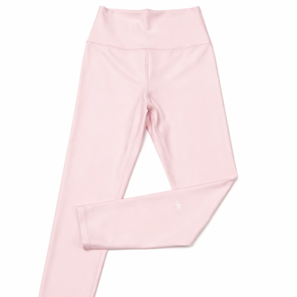 alo 7/8 high waist airlift leggings in sweet pink